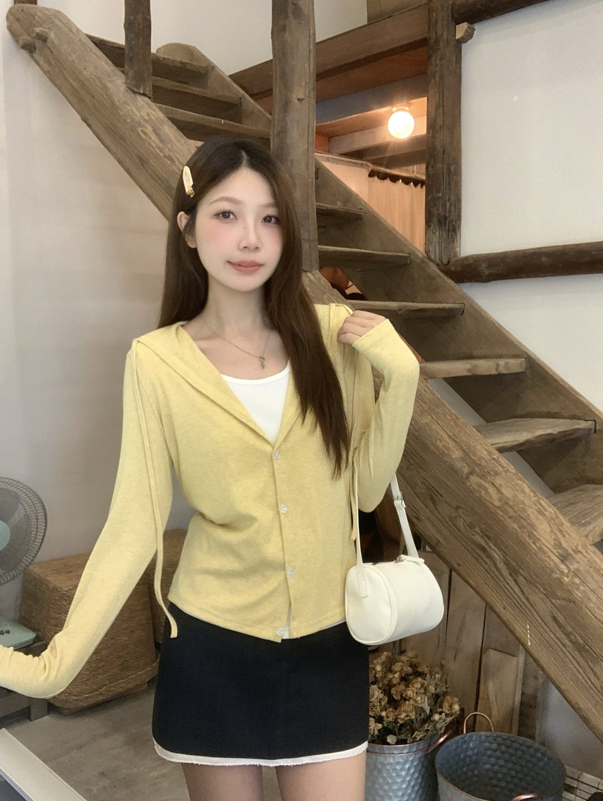 Plus Size Color Block Hooded Long Sleeve Top 2026 Fall New - Image 2