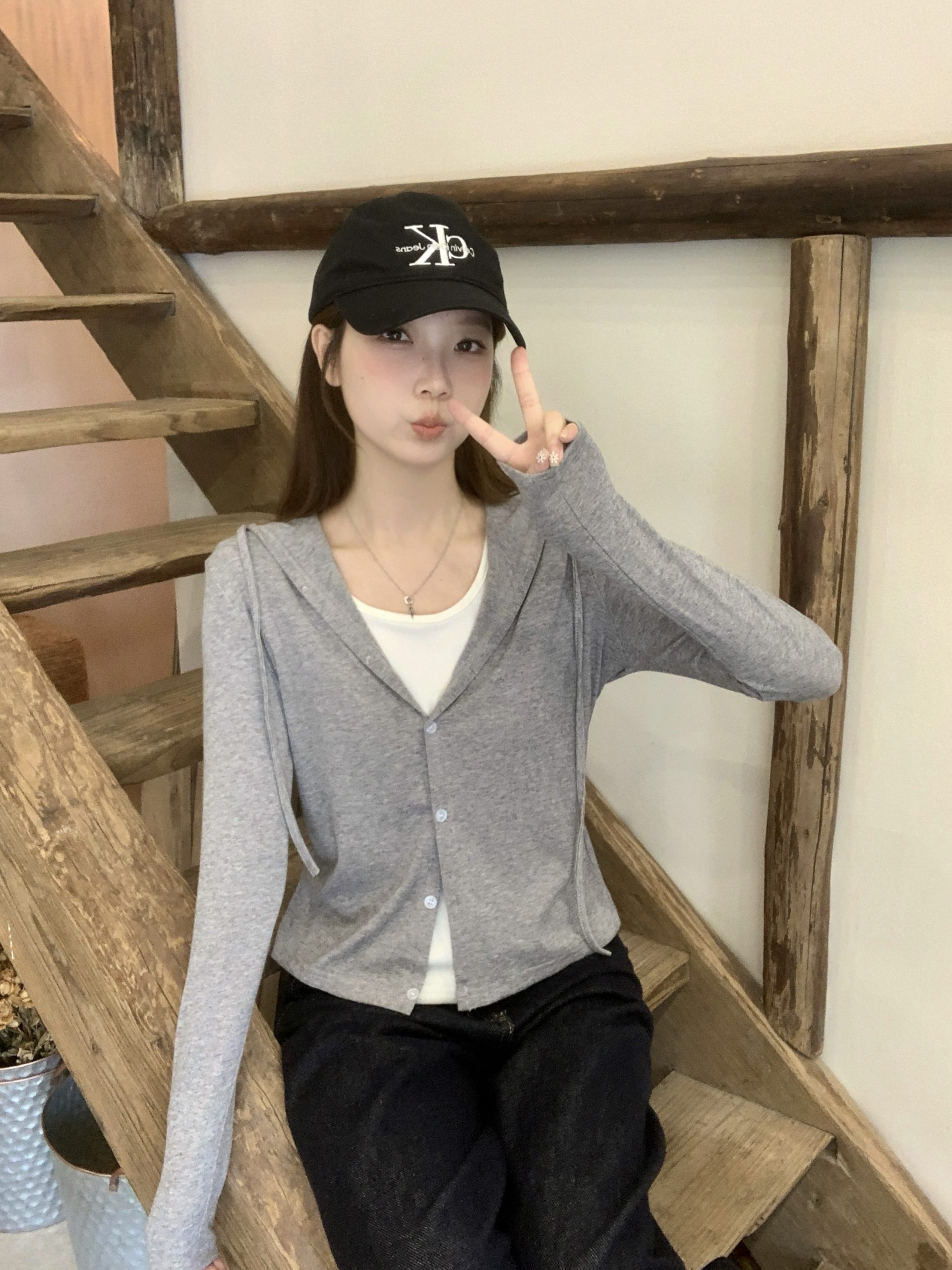 Plus Size Color Block Hooded Long Sleeve Top 2026 Fall New - Image 4